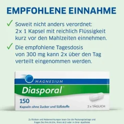 Magnesium Diasporal ® 150 Kapseln, 100 St><noscript><img width=