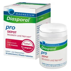 Magnesium Diasporal pro B-Vitamin-Komplex Depot Muskel + Nerven Tabletten, 30 St> Vitamin B Komplex|Magnesium