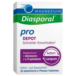 Magnesium Diasporal pro Depot Schneller Einschlafen, 30 St> Melatonin Tabletten