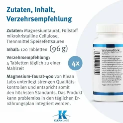 Magnesium Taurat 400 Tabletten, 120 St