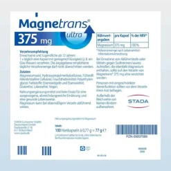 Magnetrans 375 mg ultra Kapseln, 100 St