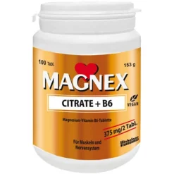 Magnex Citrate + B6 vegan laktosefrei zuckerfrei Tab, 100 St> Muskulatur