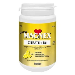 Magnex Citrate 375 mg + B6 Chew laktosefrei veg.KTA, 100 St