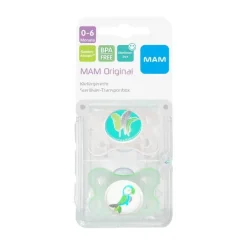 MAM Original Silikon 0 - 6 Monate, 2 St> Schnuller