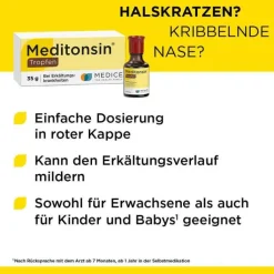 Meditonsin Tropfen bei Erkältung, 35 g