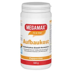 Megamax Aufbaukost Cappuccino Pulver, 500 g