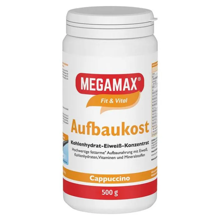 Megamax Aufbaukost Cappuccino Pulver, 500 g