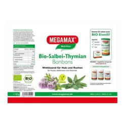 Megamax Bio Salbei-Thymian Bonbons, 85 g> Bonbons & Pastillen