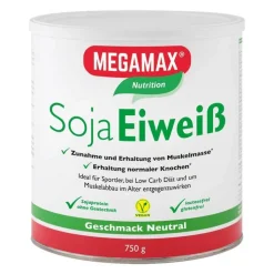 Megamax Soja Eiweiß neutral Pulver, 750 g