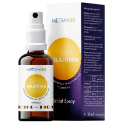 Melatonin Ashwagandha Mediakos Schlaf Spray vegan, 20 ml