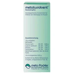 Metatussolvent Hustentropfen, 100 ml> Meta Fackler