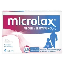 Microlax Rektallösung Klistiere mit kurzem Tubenhals, 4 St