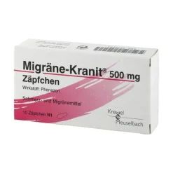 Migräne Kranit 500 mg Zäpfchen, 10 St