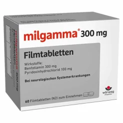 Milgamma ® 300 mg Vitamin B1 + 100 mg Vitamin B6, 60 St> Vitamin B6 (Pyridoxin)|Vitamin B1 (Thiamin)