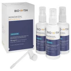 BIO-H-TIN Minoxidil -Pharma 50 mg/ml Spray für Männer, 3X60 ml> Mittel Gegen Haarausfall