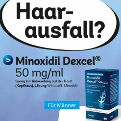 Dexcel Minoxidil 50 mg / ml Spray z.Anw.a.d.Kopfhaut, 60 ml> Mittel Gegen Haarausfall