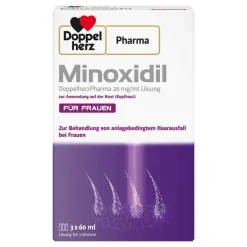 MINOXIDIL DoppelherzPharma 20 mg/ml Lösung für Frauen, 3X60 ml