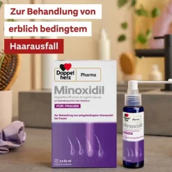 MINOXIDIL DoppelherzPharma 20 mg/ml Lösung für Frauen, 2x180 ml