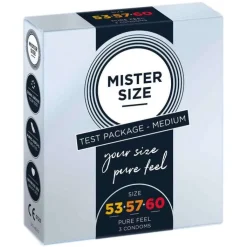 MISTER SIZE Probierpackung 53-57-60 Kondome, 3 St