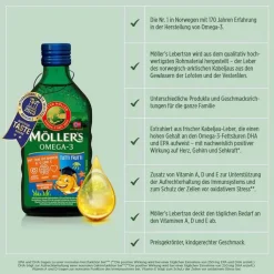 Möller`s Omega-3 Kids Fruchtgeschmack Öl, 250 ml
