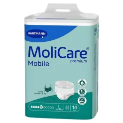 Molicare Premium Mobile 5 Tropfen Größe L, 14 St> Windeln & Pants|Ein- & Vorlagen