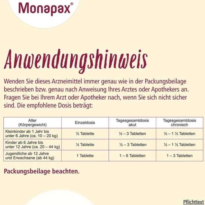 Monapax Tabletten, 100 St>Kinder Hustenstiller Kinder|Hustenstiller