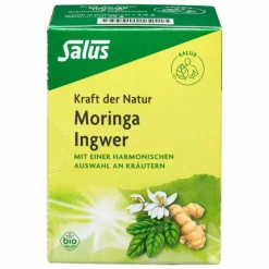 Moringa Ingwer Kräutertee Kraft der Natur Salus, 15 St> Moringa Oleifera|Kräutertee