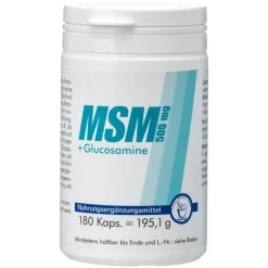 Pharma Peter MSM 500 mg + Glucosamine Kapseln, 180 St> Msm Schwefel