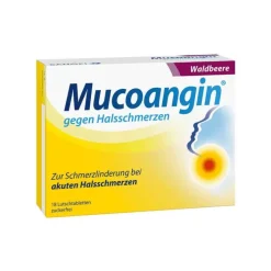 Mucoangin Waldbeere 20 mg Lutschtabletten, 18 St> Hustenlöser