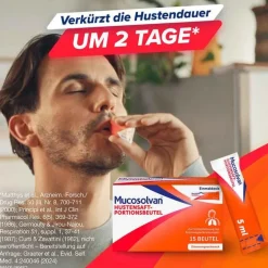 Mucosolvan Hustensaft-Portionsbeutel, 15X5 ml> Hustenlöser