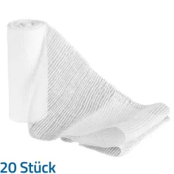 Mullbinden 6 cmx4 m, 20 St> Mullbinden