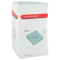 Nobamed Mullkompressen 10x10cm 12-fa, 100 St> Sterile Kompressen