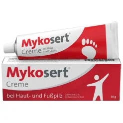 Mykosert Creme bei Haut- und Fußpilz, 50 g> Hautpilz Creme|Fußpilz Creme