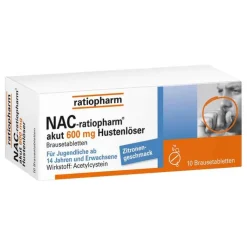 NAC ratiopharm akut 600 mg Hustenlöser Brausetabletten, 10 St