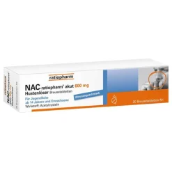 Ratiopharm NAC akut 600 mg Hustenlöser Brausetabletten, 20 St> Hustenlöser