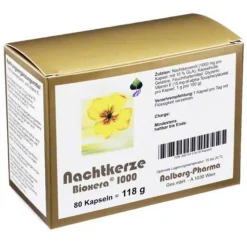 Bioxera Nachtkerze 1000 Kapseln, 80 St> Nachtkerzenöl
