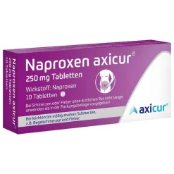 Naproxen axicur® 250 mg Tabletten, 10 St