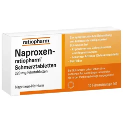 Naproxen ratiopharm Schmerztabletten Filmtabletten, 10 St