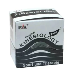 Nasara Kinesio Tape 5 cm x 5 m schwarz inkl.Spenderbox, 1 St> Kinesio Tape