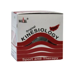 Nasara Kinesio Tape 5 cm x 5 m rot inkl.Spenderbox, 1 St> Kinesio Tape