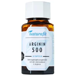 Naturafit Arginin 500 Kapseln, 60 St> Aminosäuren