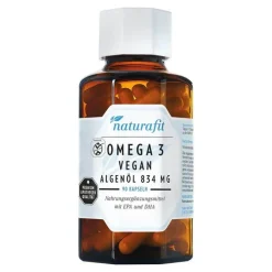 Naturafit Omega-3 vegan Algenöl 834 mg Kapseln, 90 St