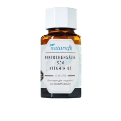 Naturafit Pantothensäure 500 Vitamin B5 Kapseln, 60 St> Vitamin B5 (Pantothensäure)