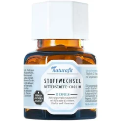 Naturafit Stoffwechsel Bitterstoffe + Cholin Kapseln, 30 St> Verdauung