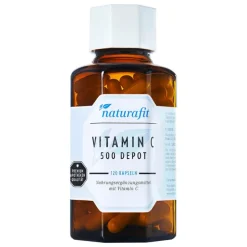 Naturafit Vitamin C 500 Depot Kapseln, 120 St> Vitamin C (Ascorbinsäure)