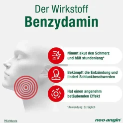 neo-angin Benzydamin gegen akute Hasschmerzen Zitrone, 20 St