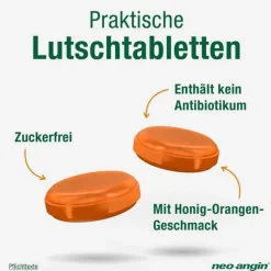 Neo Angin neo-angin Benzydamin gegen akute Hasschmerzen Honig Orange, 20 St><noscript><img width=