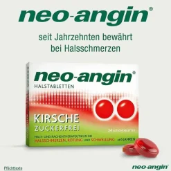 neo-angin Halstabletten Kirsche zuckerfrei, 24 St