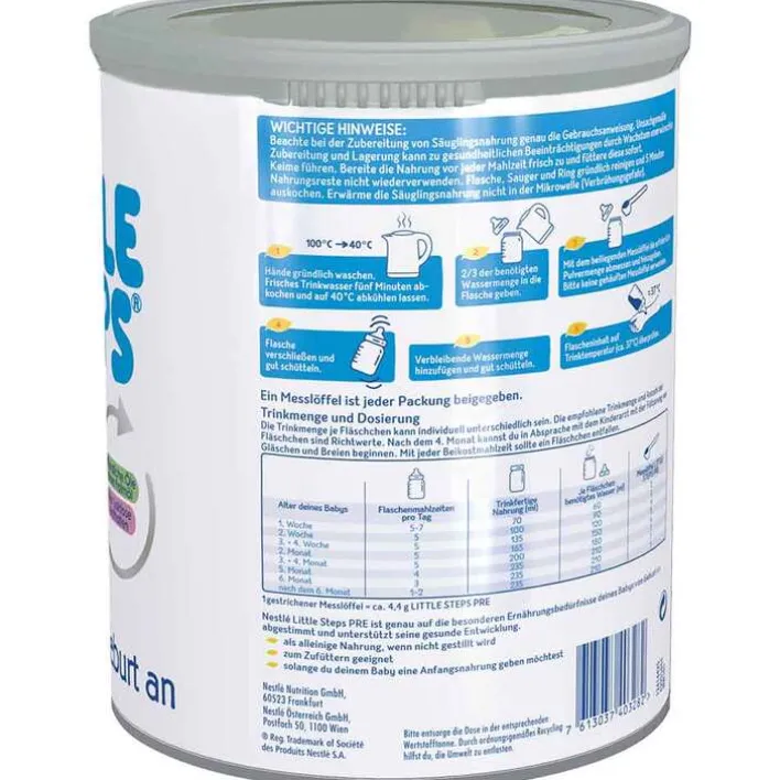 Nestle Little Steps Pre Pulver, 800 g> Babymilch