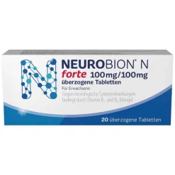 Neurobion N forte überzogene Tabletten, 20 St> Vitamin B6 (Pyridoxin)|Vitamin B1 (Thiamin)